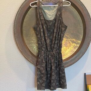 Toad&Co Charcoal Patterned Mini Dress